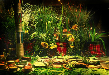 Buffet de cena en el Samburu Serena Lodge. Javier Yanes/Kenyalogy.com