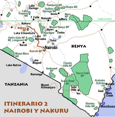 Itinerario 2: Nairobi y Nakuru
