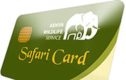 Safari Card. Kenya Wildlife Service
